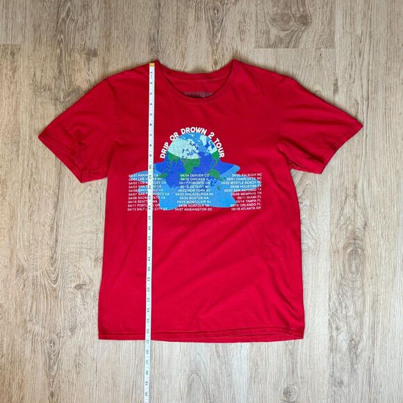 Gunna Drip Or Drown 2 Tour T-Shirt Red Medium Concert Rap Tee - Picture 5 of 5
